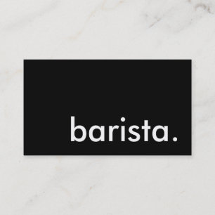 Carte De Visite barista.