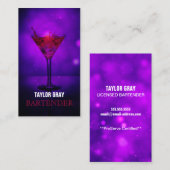 Carte De Visite Barman (Devant / Derrière)