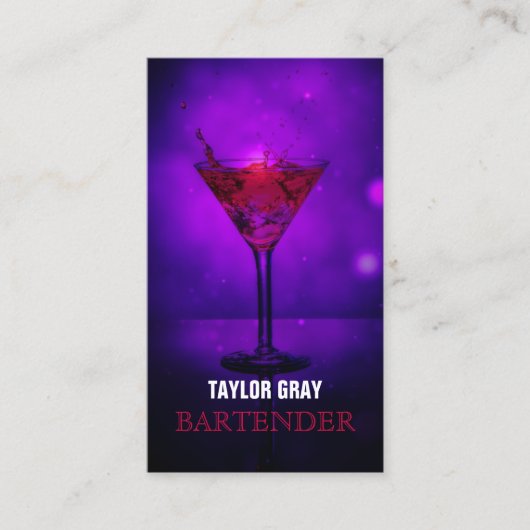 Carte De Visite Barman (Devant)