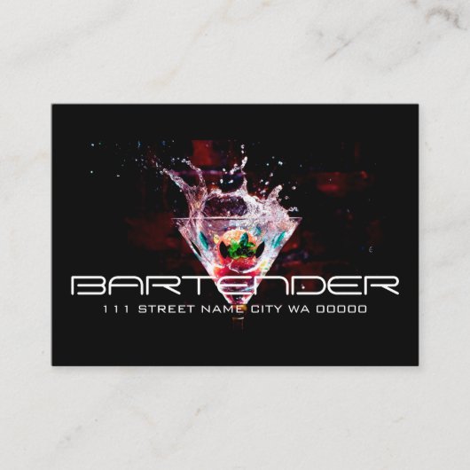 Carte De Visite Barman (Devant)