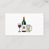 Carte De Visite Barman blanc (Dos)