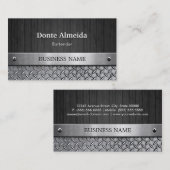 Carte De Visite Barman - Bois et métal (Devant / Derrière)