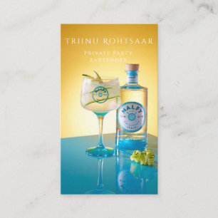 Carte de Visite Barman Cocktails Soirées Privées