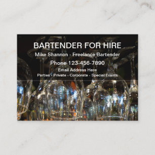 Carte De Visite Barman Cool à Louer