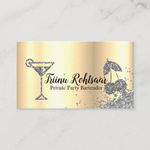 Carte De Visite Barman de fête privée Bar Traiteur Boissons