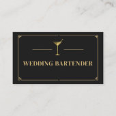Carte De Visite Barman de mariage professionnel (Devant)