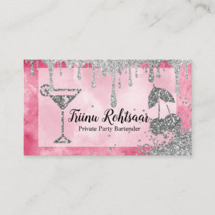 Carte De Visite Barman de soirée privée Bar Traiteur Boissons