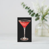 Carte De Visite Barman d'événements Red Martini (Debout devant)
