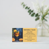 Carte De Visite Barman en verre à cocktail modifiable (Debout devant)