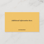 Carte De Visite Barman en verre à cocktail modifiable (Dos)