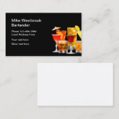 Carte De Visite Barman Indépendant à Louer (Devant / Derrière)