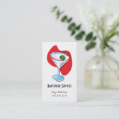 Carte De Visite Barman Martini Glass_red (Debout devant)
