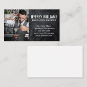Carte De Visite Barman Mélange Cocktails (Devant / Derrière)