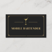 Carte De Visite Barman Mobile Professionnel (Devant)