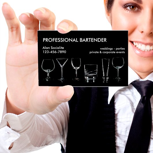 Carte De Visite Barman professionnel