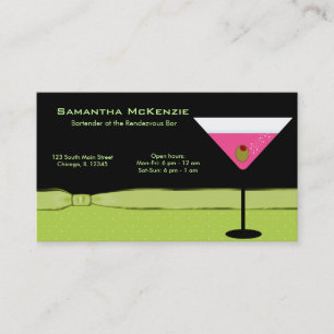 Carte De Visite Barman/propriétaire de bar
