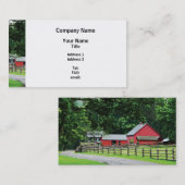 Carte De Visite Barne rouge (Devant / Derrière)