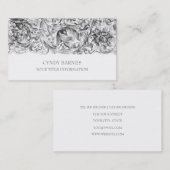 Carte de visite baroque gris (Devant / Derrière)