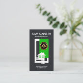 Carte De Visite Barrages de la maison à la bordure blanche Barrage (Debout devant)