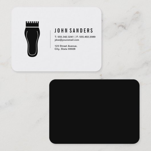 Carte De Visite Barre (Devant / Derrière)