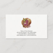 Carte De Visite Barre à vin | Raisins | Paysage Vignoble (Dos)