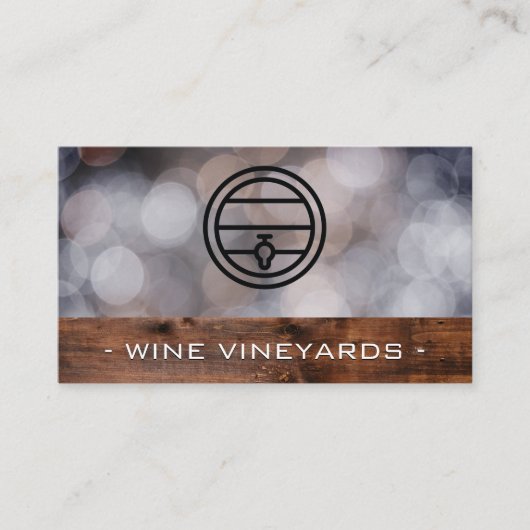 Carte De Visite Barre à vin | Services de restauration | Domaine | (Devant)