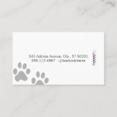 Carte De Visite Barre animale (Dos)