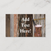 Carte De Visite Barre Bois rustique (Devant)