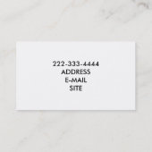 Carte De Visite Barre chinoise de substance/restaurant/restaurant (Dos)