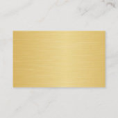 Carte De Visite Barre de chocolat avec cadre doré (Dos)