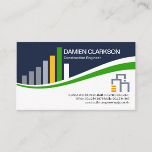 Carte De Visite Barre de construction créative Ingénierie civile