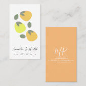 Carte De Visite Barre de jus de mangue de fruits (Devant / Derrière)