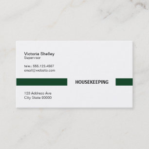 Carte De Visite Barre de titre (vert foncé)