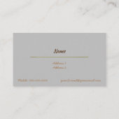 Carte De Visite Barre d'or (Dos)