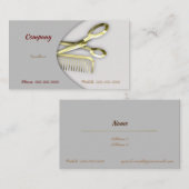 Carte De Visite Barre d'or (Devant / Derrière)