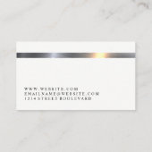 Carte De Visite Barre métallique | Code QR (Dos)