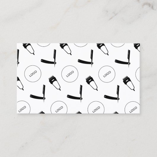 Carte De Visite Barre outils motif avec logo (Devant)