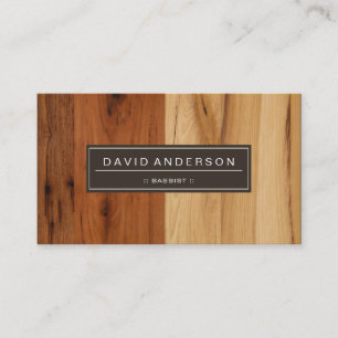 Carte De Visite Barre - Revêtement de grain de bois