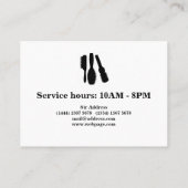 Carte De Visite Barre simple à découper propre (Dos)