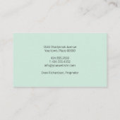 Carte De Visite Barre stockée (Dos)