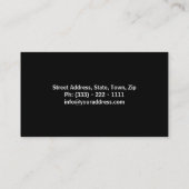 Carte De Visite Barre végétarienne de piscine de jus de légumes (Dos)