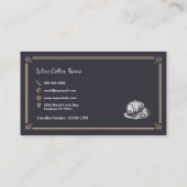 Carte De Visite Barrel and Grapes - Wine Cellar (Dos)