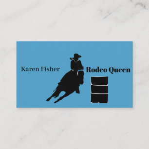 Carte De Visite Barrel Racer