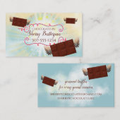 Carte De Visite barres chocolatées de l'ange volant confiserie (Devant / Derrière)