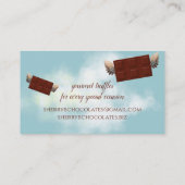 Carte De Visite barres chocolatées de l'ange volant confiserie (Dos)