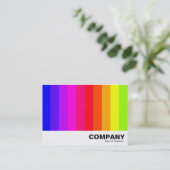 Carte De Visite Barres de couleurs 01 (Debout devant)