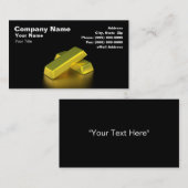 Carte De Visite Barres d'or (Devant / Derrière)