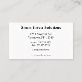 Carte De Visite Barres d'or en blanc (Dos)