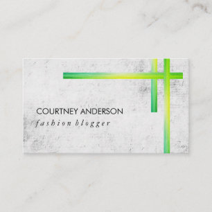 Carte De Visite Barres Expressives Texture Verte / Texture