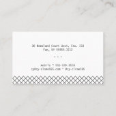 Carte De Visite Barrière (Dos)